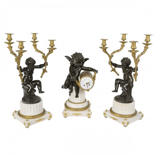 Large Napoleon III Period Fireplace Set, Circa 1855