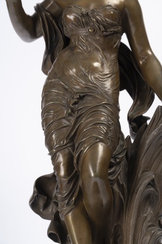 Auguste Moreau (1834-1917) Woman With A Bird - 