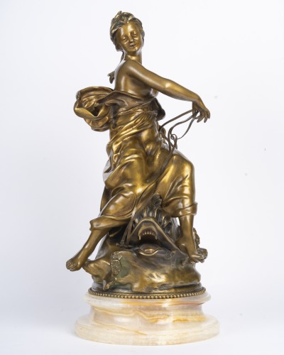 Antiquités - Raoul Larche (1860-1912) The Golden Nereid And The Dolphin