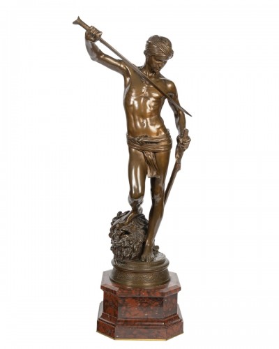 Antonin Mercié (1845-1916) David, Victor Over Goliath
