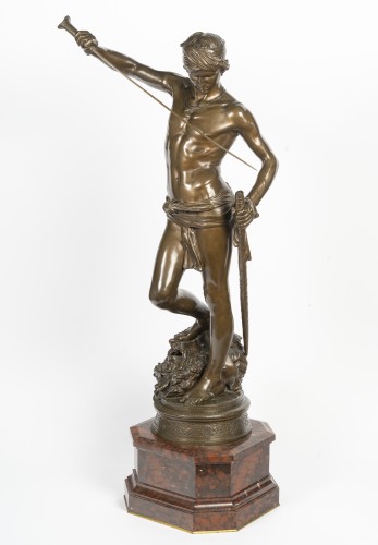 Antonin Mercié (1845-1916) David, Victor Over Goliath - Art nouveau