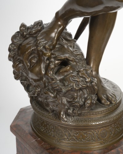 Antiquités - Antonin Mercié (1845-1916) David, Victor Over Goliath