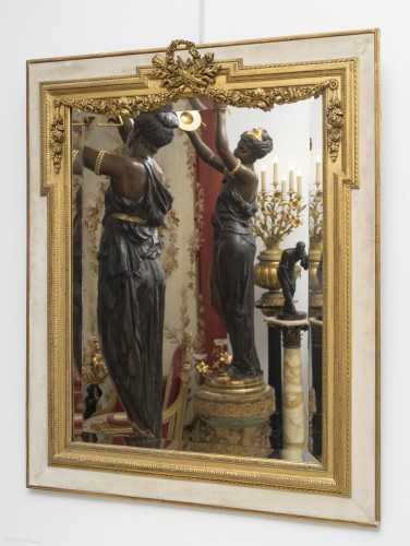 A Louis XVI style Mirror, Circa 1870 - Mirrors, Trumeau Style Napoléon III