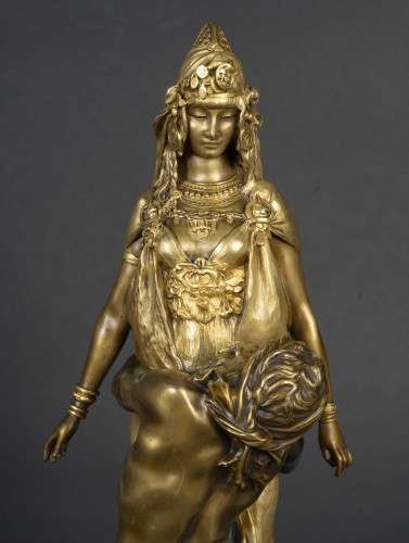 Sculpture  - Théodore Rivière (1857 - 1912) Carthage 