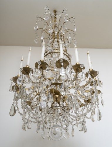 Lighting  - Large Louis XVI style chandelier, &quot;Marie-Antoinette&quot; model, circa 1870