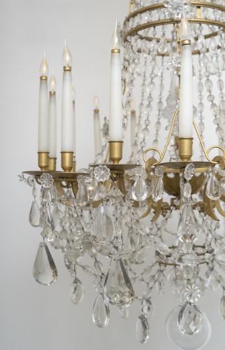 Large Louis XVI style chandelier, &quot;Marie-Antoinette&quot; model, circa 1870 - Napoléon III