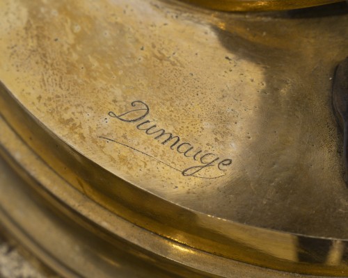 Sculpture Sculpture en Bronze - Étienne Henri Dumaige (1830–1888) Monumentale paire de sculptures "Les Musiciennes"