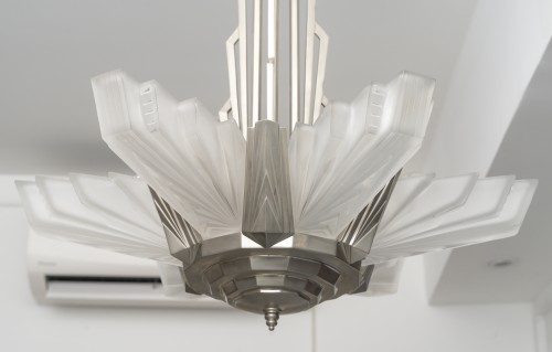 Luminaires Lustre - Lustre Art Deco de Henri PETITOT, Circa 1930