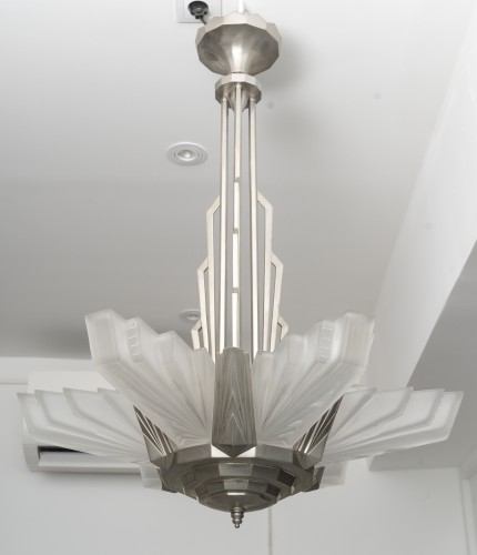 XXe siècle - Lustre Art Deco de Henri PETITOT, Circa 1930