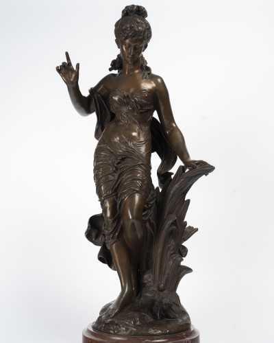 Antiquités - Auguste Moreau (1834-1917) Femme à l'Oiseau