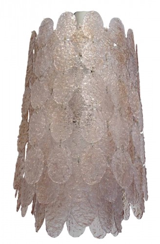 Gino Vistosi (1925-1980) Grand lustre Murano à neuf lumières