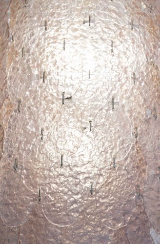 Antiquités - Gino Vistosi (1925-1980)  Large Nine-light Murano Chandelier