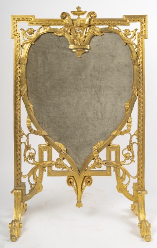 19th century - Gilded Bronze Fireplace Front, Circa 1870