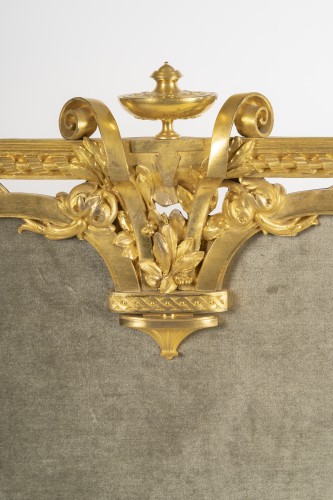 Antiquités - Gilded Bronze Fireplace Front, Circa 1870