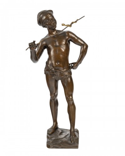 Adolphe Jean Lavergne (1863-1928), The Snake Charmer