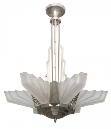 Henri Petitot, Art Deco Chandelier, Circa 1930
