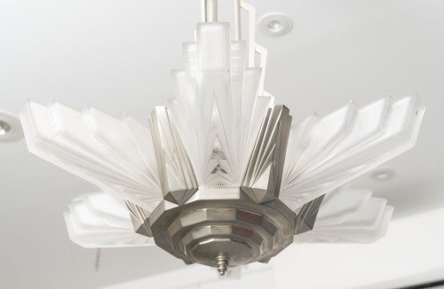 Antiquités - Henri Petitot, Art Deco Chandelier, Circa 1930