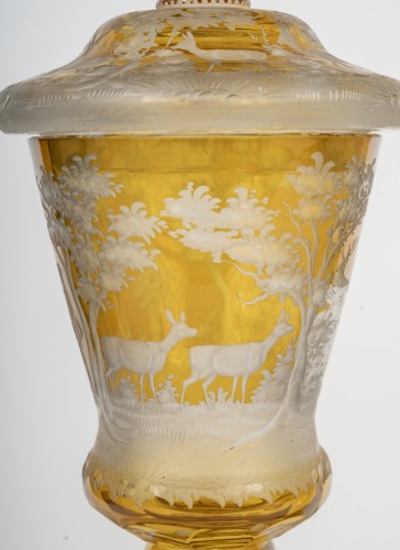 Antiquités - Pair Of Bohemian Vases, Circa 1880