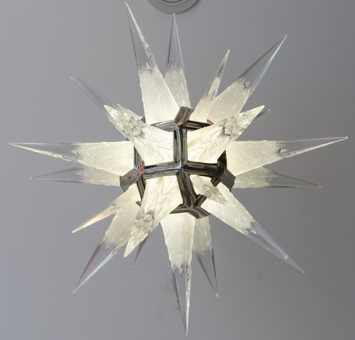 Charles J. Weinstein - Art Deco Chandelier, "stalactites" Model Circa 1931 - 