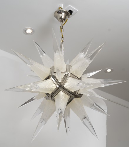Charles J. Weinstein - Art Deco Chandelier, "stalactites" Model Circa 1931 - Art Déco