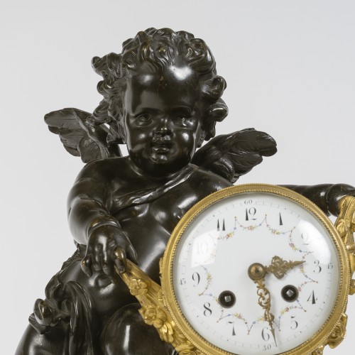 Large three-piece clock set, Circa 1855 - 