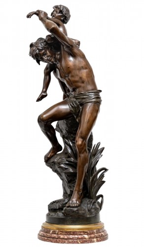 Gaston Veuvenot Leroux (1854- 1942) La traversée du ruisseau