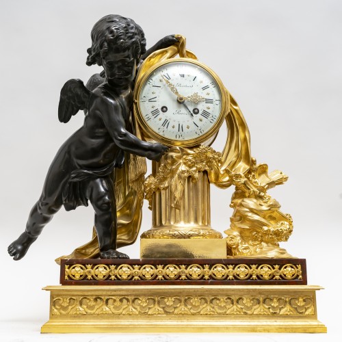 XIXe siècle - Garniture de cheminée signée Ferdinand Berthoud, Circa 1870