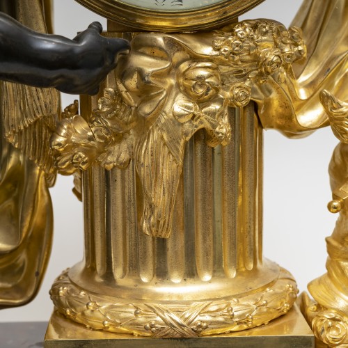 Garniture de cheminée signée Ferdinand Berthoud, Circa 1870 - Napoléon III