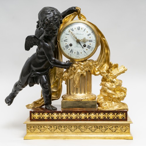 Napoléon III - Garniture de cheminée signée Ferdinand Berthoud, Circa 1870