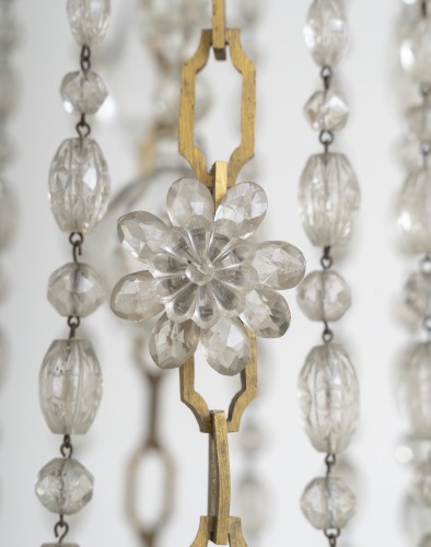 Antiquités - Large Louis XVI style chandelier, "Marie-Antoinette" model, circa 1870