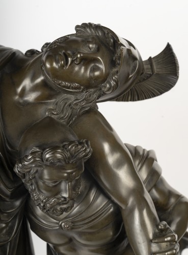 Monumental Clock Depicting Achilles And Patroclus, Circa 1830 - 