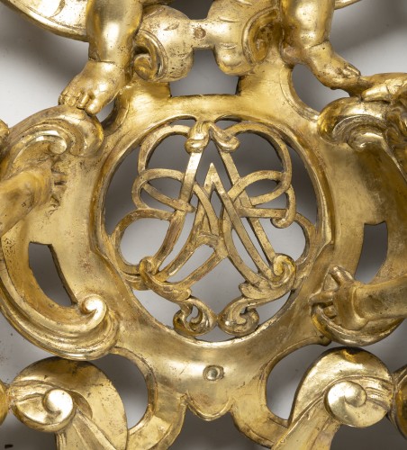 French Regence - Lyon Mirror From The 18th Century, Regence Period