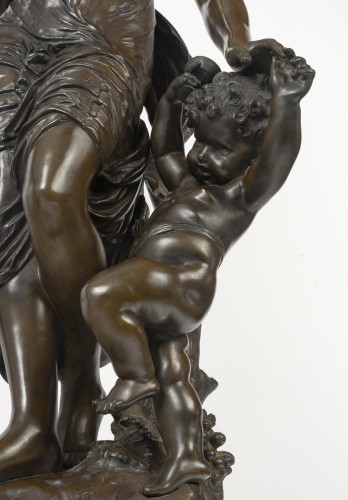 XIXe siècle - Auguste MOREAU (1834-1917) Femme à l'enfant