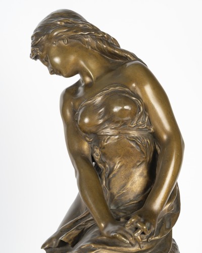 Mathurin Moreau (1822-1912), The Return Of The Swallows - Sculpture Style Art nouveau