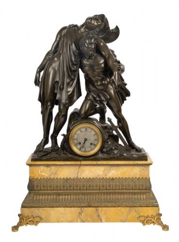 Grande pendule représentant Achille et Patrocle, Circa 1830