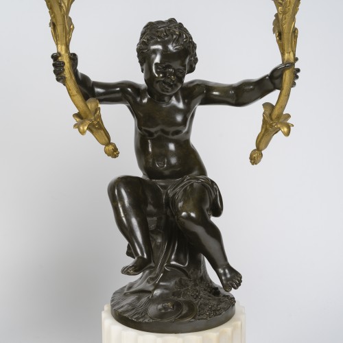 Garniture de cheminée Circa 1855 de style Louis XVI - Napoléon III
