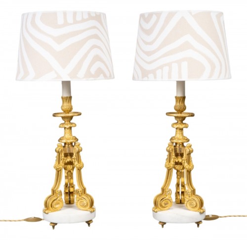 Paire de lampes fin 19e siècle