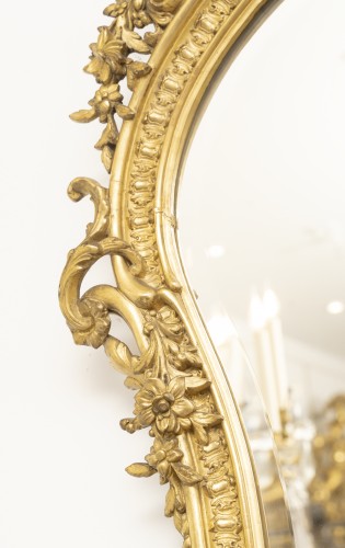 XIXe siècle - Miroir Rocaille, Circa 1870