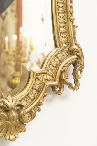 Antiquités - Miroir Rocaille, Circa 1870