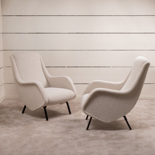 Paire de fauteuils italiens d’Aldo Morbelli - 1950 - Années 50-60