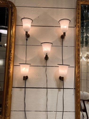 1970 Set of five Italian sconces by Barovier &amp; Toso - Lighting Style 