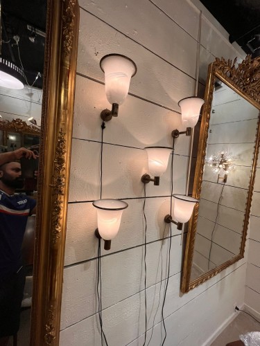20th century - 1970 Set of five Italian sconces by Barovier &amp; Toso
