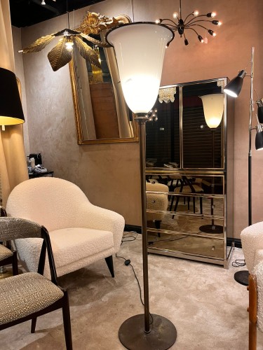 1970 Elegant Italian floor lamp by Barovier &amp; Toso - Lighting Style 
