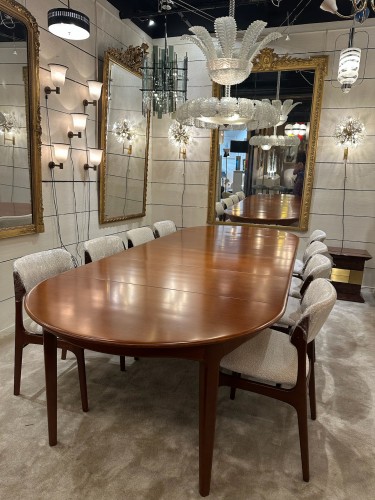 Very large Scandinavian oak table circa 1960  - Furniture Style 50
