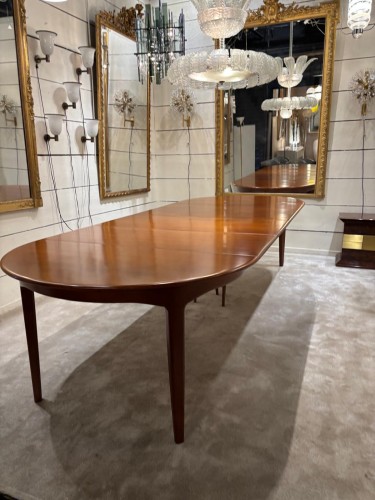 Very large Scandinavian oak table circa 1960  - 