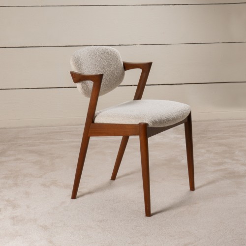 Antiquités - 1960 Set of 12 Scandinavian teak chairs