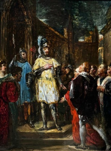 Georges ROUGET (1783 – 1869)  - François Ier pardoning the rebels of La Rochelle, January 1, 1543