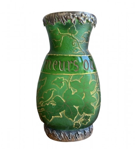 Daum Nancy - Vase "Je meurs où je m'attache"