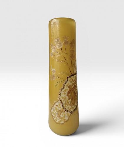 Désiré Christian - Vase With Allegorical Decoration - Glass & Crystal Style Art nouveau