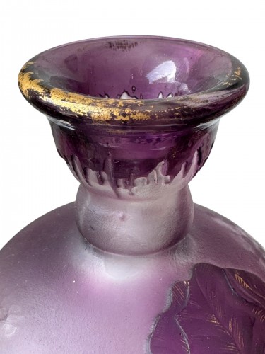 Antiquités - Désiré Christian - Burgun, Schverer &amp; Cie Vase With Irises